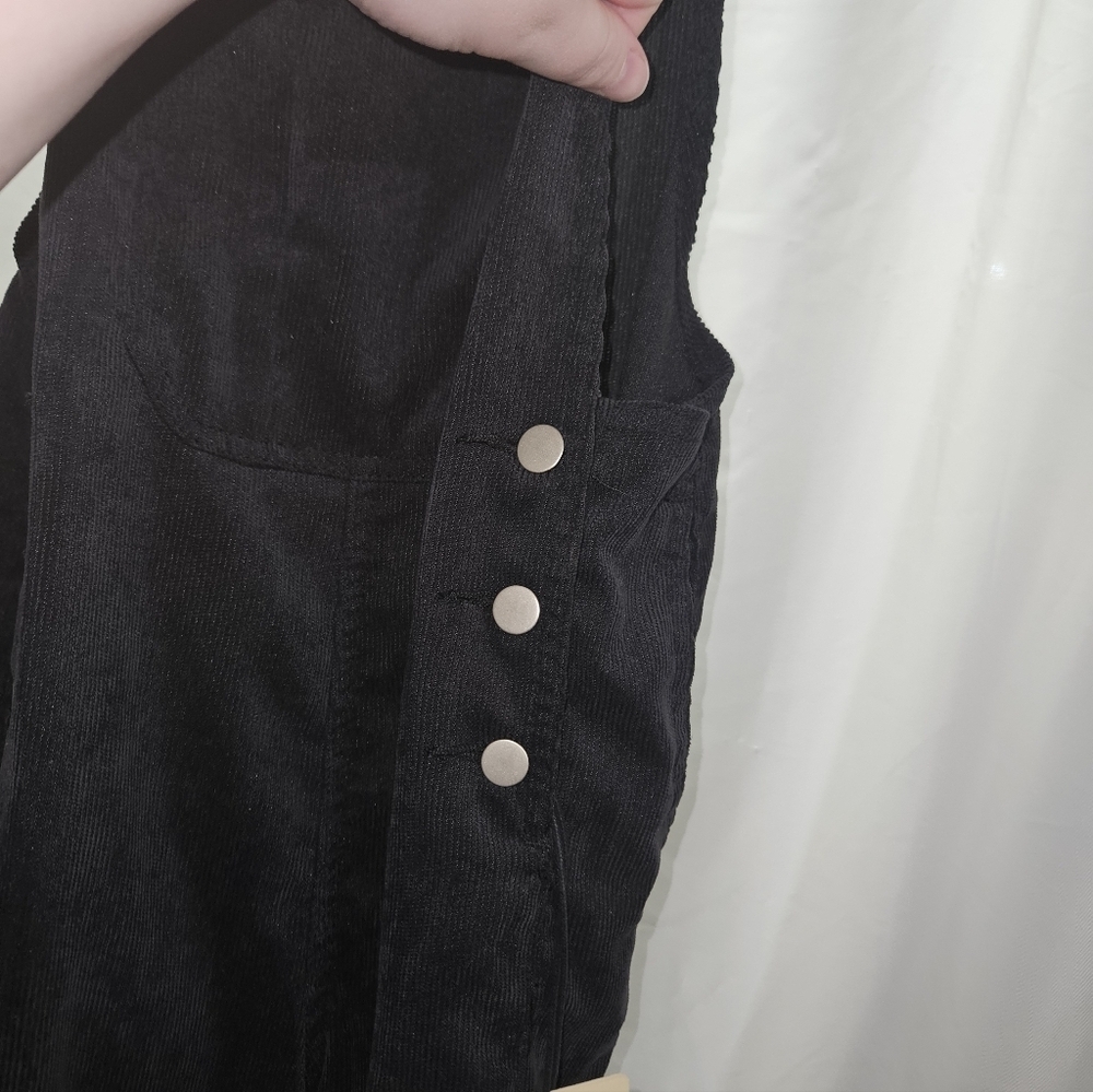 Litz New With Tags Black Corduroy Wide Leg Overalls! - Picture 9 of 9